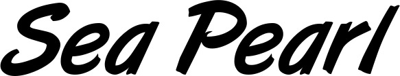 Vorschau des Bootsnamens "Sea Pearl" als Schriftzug für "Bootsbeschriftung Klassisch 38"