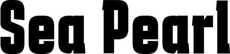 Vorschau des Bootsnamens "Sea Pearl" als Schriftzug für "Bootsbeschriftung Fett 41"