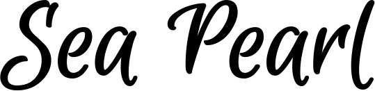 Vorschau des Bootsnamens "Sea Pearl" als Schriftzug für "Bootsbeschriftung Klassisch 105"