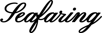 Vorschau des Bootsnamens "Seafaring" als Schriftzug für "Bootsbeschriftung Klassisch 107"