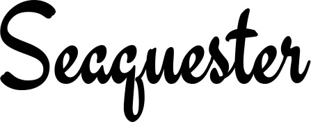 Vorschau des Bootsnamens "Seaquester" als Schriftzug für "Bootsbeschriftung Klassisch 63"