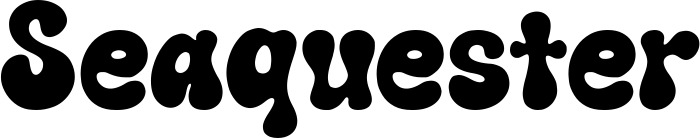 Vorschau des Bootsnamens "Seaquester" als Schriftzug für "Bootsbeschriftung Neu 62"