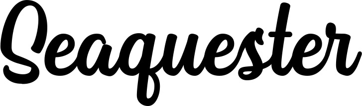 Vorschau des Bootsnamens "Seaquester" als Schriftzug für "Style Klassisch 43"