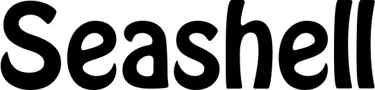 Vorschau des Bootsnamens "Seashell" als Schriftzug für "Bootsbeschriftung Fett 01"