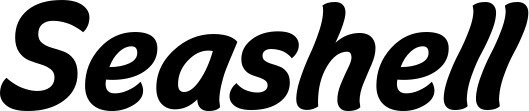 Vorschau des Bootsnamens "Seashell" als Schriftzug für "Bootsbeschriftung Klassisch 14"