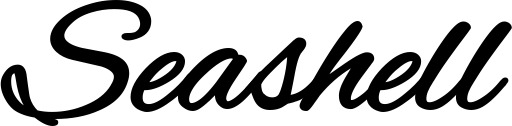 Vorschau des Bootsnamens "Seashell" als Schriftzug für "Bootsbeschriftung Klassisch 35"