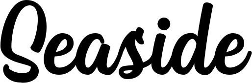 Vorschau des Bootsnamens "Seaside" als Schriftzug für "Bootsbeschriftung Klassisch 43"