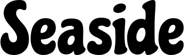 Vorschau des Bootsnamens "Seaside" als Schriftzug für "Bootsbeschriftung Neu 41"