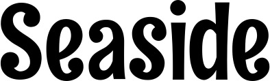 Vorschau des Bootsnamens "Seaside" als Schriftzug für "Bootsbeschriftung Neu 68"