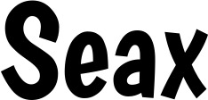 Vorschau des Bootsnamens "Seax" als Schriftzug für "Bootsbeschriftung Neu 36"