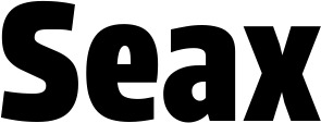 Vorschau des Bootsnamens "Seax" als Schriftzug für "Bootsbeschriftung Fett 33"