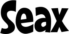 Vorschau des Bootsnamens "Seax" als Schriftzug für "Bootsbeschriftung Klassisch 28"