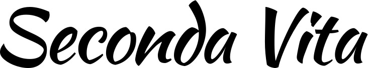 Vorschau des Bootsnamens "Seconda Vita" als Schriftzug für "Style Klassisch 73"