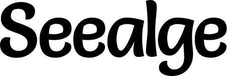 Vorschau des Bootsnamens "Seealge" als Schriftzug für "Bootsbeschriftung Klassisch 94"