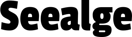 Vorschau des Bootsnamens "Seealge" als Schriftzug für "Bootsbeschriftung Fett 30"