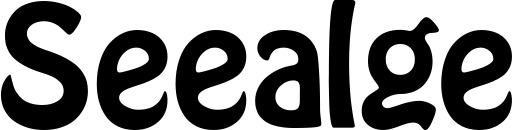Vorschau des Bootsnamens "Seealge" als Schriftzug für "Bootsbeschriftung Fett 01"