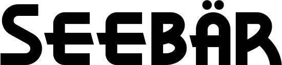 Vorschau des Bootsnamens "Seebär" als Schriftzug für "Bootsbeschriftung Neu 26"