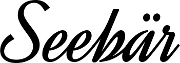 Vorschau des Bootsnamens "Seebär" als Schriftzug für "Bootsbeschriftung Klassisch 44"