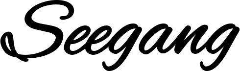 Vorschau des Bootsnamens "Seegang" als Schriftzug für "Bootsbeschriftung Klassisch 35"