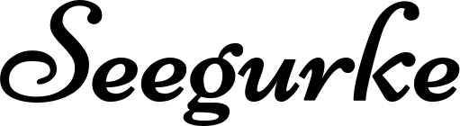 Bootsname 'Seegurke' angezeigt als 'Bootsbeschriftung Klassisch 84'