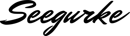 Vorschau des Bootsnamens "Seegurke" als Schriftzug für "Bootsbeschriftung Klassisch 82"