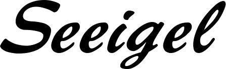 Vorschau des Bootsnamens "Seeigel" als Schriftzug für "Bootsbeschriftung Klassisch 12"
