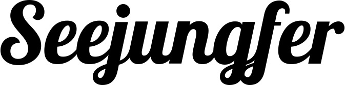 Vorschau des Bootsnamens "Seejungfer" als Schriftzug für "Bootsbeschriftung Neu 60"