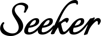 Vorschau des Bootsnamens "Seeker" als Schriftzug für "Bootsbeschriftung Klassisch 58"