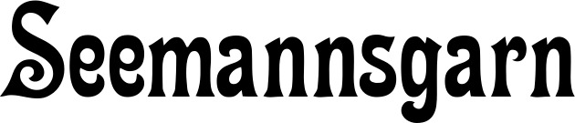 Vorschau des Bootsnamens "Seemannsgarn" als Schriftzug für "Bootsbeschriftung Neu 44"