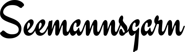 Vorschau des Bootsnamens "Seemannsgarn" als Schriftzug für "Bootsbeschriftung Klassisch 63"