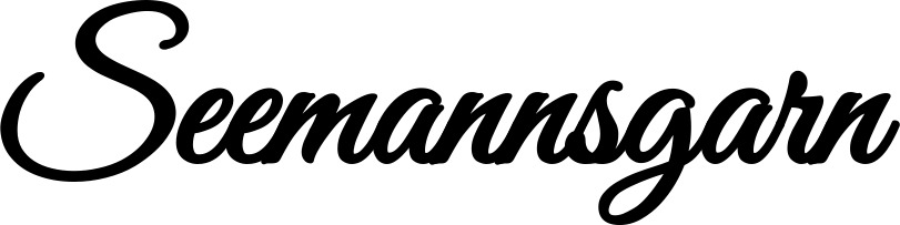 Vorschau des Bootsnamens "Seemannsgarn" als Schriftzug für "Bootsbeschriftung Klassisch 68"