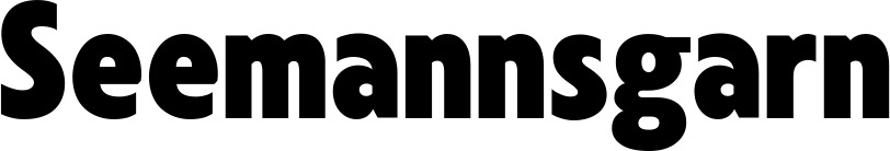 Vorschau des Bootsnamens "Seemannsgarn" als Schriftzug für "Bootsbeschriftung Fett 24"