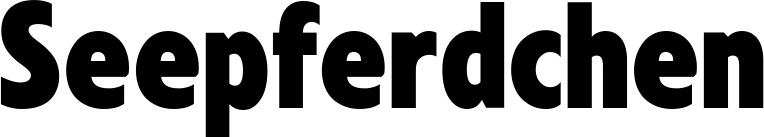 Vorschau des Bootsnamens "Seepferdchen" als Schriftzug für "Bootsbeschriftung Fett 24"
