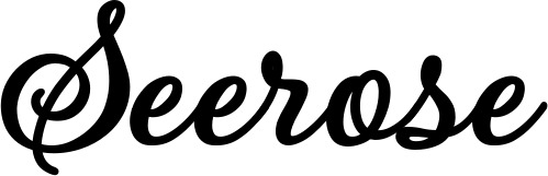 Vorschau des Bootsnamens "Seerose" als Schriftzug für "Bootsbeschriftung Klassisch 69"