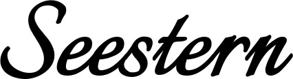 Vorschau des Bootsnamens "Seestern" als Schriftzug für "Bootsbeschriftung Klassisch 58"
