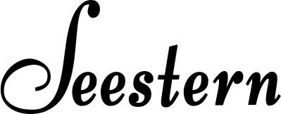 Vorschau des Bootsnamens "Seestern" als Schriftzug für "Bootsbeschriftung Klassisch 76"