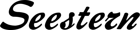 Bootsname 'Seestern' angezeigt als 'Bootsbeschriftung Klassisch 12'