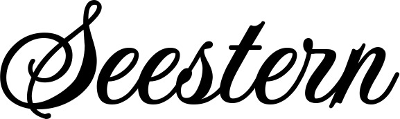Vorschau des Bootsnamens "Seestern" als Schriftzug für "Bootsbeschriftung Klassisch 70"