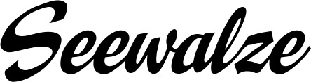 Vorschau des Bootsnamens "Seewalze" als Schriftzug für "Bootsbeschriftung Klassisch 29"