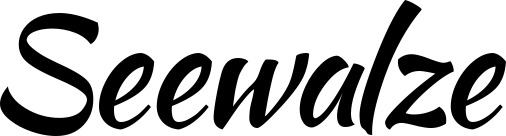 Vorschau des Bootsnamens "Seewalze" als Schriftzug für "Bootsbeschriftung Klassisch 73"