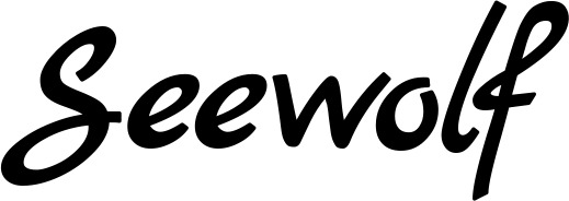 Vorschau des Bootsnamens "Seewolf" als Schriftzug für "Bootsbeschriftung Klassisch 77"