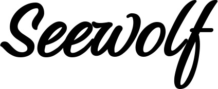Vorschau des Bootsnamens "Seewolf" als Schriftzug für "Bootsbeschriftung Klassisch 48"
