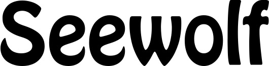 Vorschau des Bootsnamens "Seewolf" als Schriftzug für "Bootsbeschriftung Fett 01"