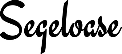 Vorschau des Bootsnamens "Segeloase" als Schriftzug für "Bootsbeschriftung Klassisch 63"