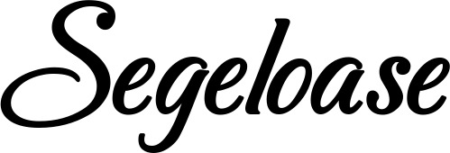 Vorschau des Bootsnamens "Segeloase" als Schriftzug für "Bootsbeschriftung Klassisch 50"