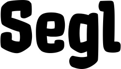 Vorschau des Bootsnamens "Segl" als Schriftzug für "Bootsbeschriftung Neu 55"