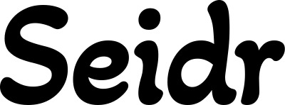 Vorschau des Bootsnamens "Seidr" als Schriftzug für "Bootsbeschriftung Klassisch 103"