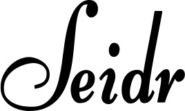 Vorschau des Bootsnamens "Seidr" als Schriftzug für "Bootsbeschriftung Klassisch 76"