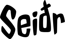 Vorschau des Bootsnamens "Seiðr" als Schriftzug für "Bootsbeschriftung Neu 46"