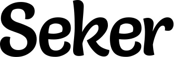 Vorschau des Bootsnamens "Seker" als Schriftzug für "Bootsbeschriftung Klassisch 94"
